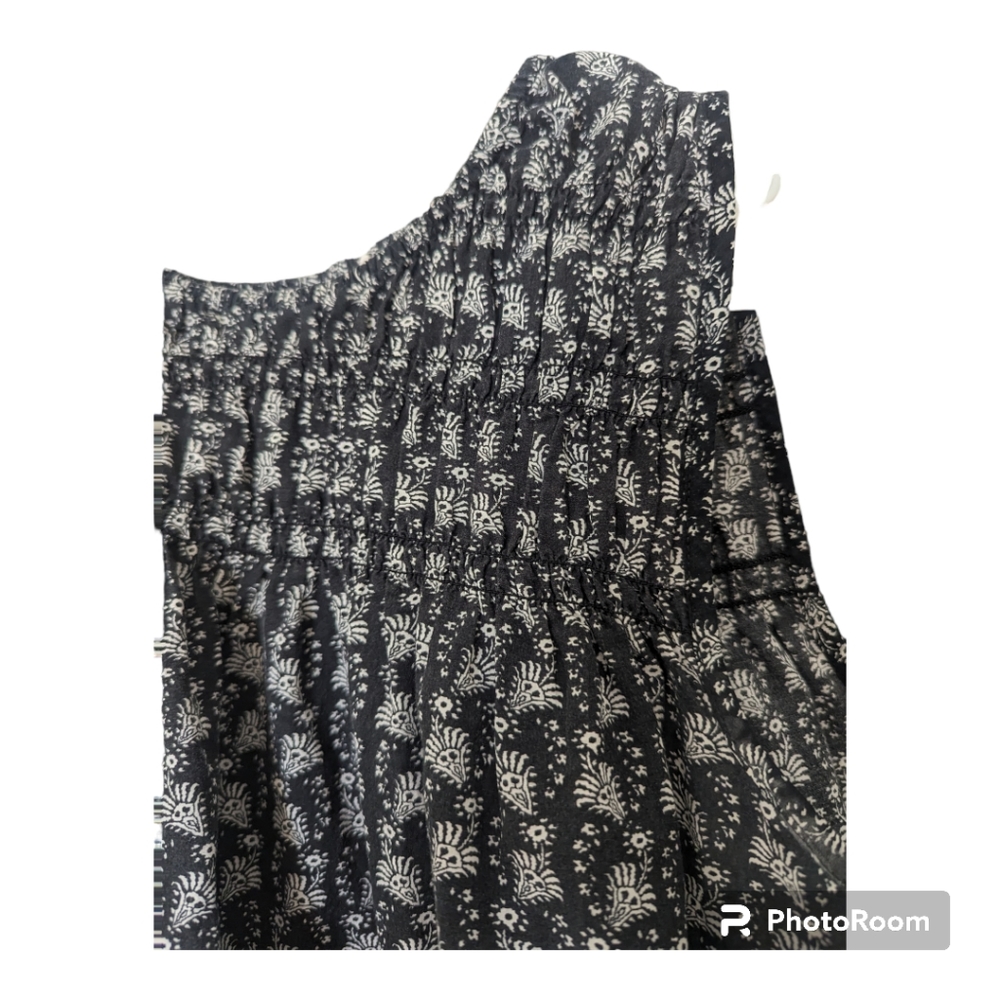 Gap Medium Sleeveless Navy and White Top - Picture 3 of 5